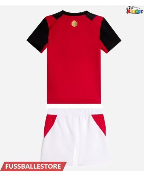 Günstige AC Milan Heimtrikotsatz Kinder 2026-27 Kurzarm (+ Kurze Hosen)